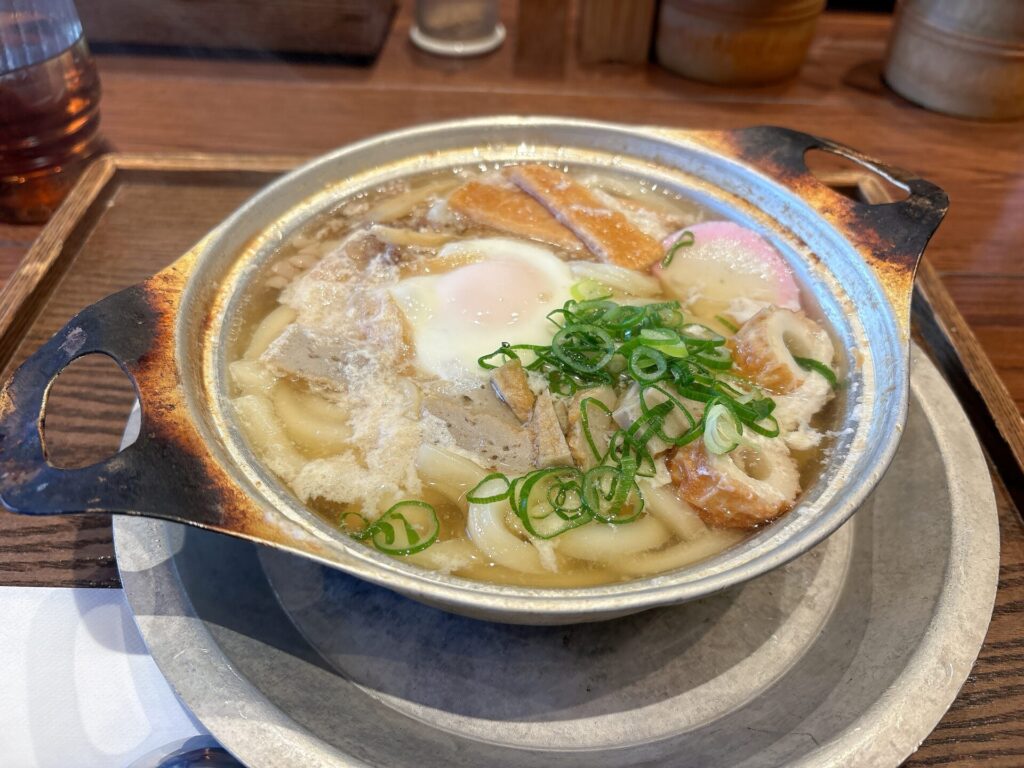 道後温泉　松山鍋焼きうどん